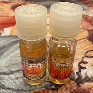 Slatkin & Co home fragrance oil duo- Caribbean Escape and Calypso Sun